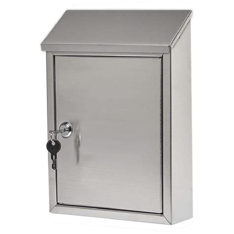 lockable stainless steel box|stainless wall mount locking mailbox.